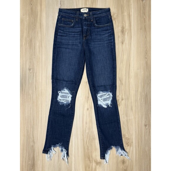 L'Agence Women's High Line Skinny Jean Hi Rise Cupertino Dark Stretch 24x27 - Picture 3 of 14